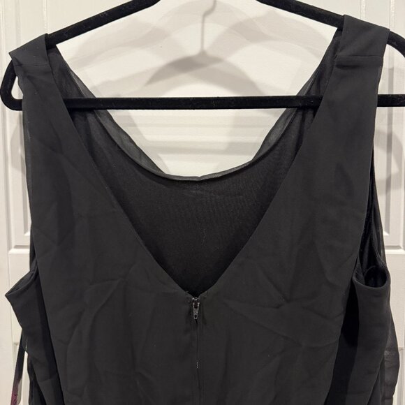 NWT BCX Cowl Neck Dress 1xl Black and Gold with Leopard Print Party NYE Wedding - Picture 4 of 7